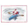 Santa in a Kayak